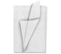 Lot de 50 feuilles de papier de soie YUNJU sans acide pour découpage - 50 x 76,2 cm - Papier décoratif pour travaux manuels et emballage - Blanc
