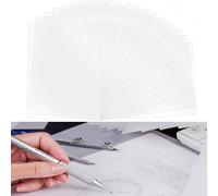 Lot de 50 feuilles de papier d'impression transparent pour dessin, travaux manuels, scrapbooking, cartes DIY, mariages, anniversaires, baptêmes - Universel et polyvalent
