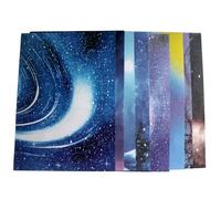 Lot de 50 feuilles de papier origami double face pour origami - 20 x 20 cm - Motif nuit étoilée - Format A4