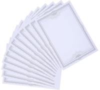Lot de 50 feuilles de papier vierge bleu de 150 g pour certificats académiques, certificats académiques, pages intérieures imprimables pour récompenses scolaires, reconnaissance d'achèvement
