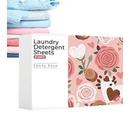Lot de 50 feuilles de savon sûr et doux pour machine à laver, pour vêtements peaux sensibles, maison, voyage, résidence, appartement, voyage d'affaires