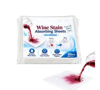 Lot de 50 feuilles de teinture pour linge - Solution pour taches de vin | Feuilles à linge piège pour t-shirts blancs, serviette, drap de lit, sous-vêtements, maison, collège, dortoir