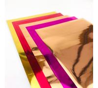 Lot de 50 feuilles de transfert pour Cricut Joy Maker 3 2 1/Cricut Explore 3 2/Air 2 3/Cameo (pas de chauffage nécessaire) DIY Rese Gold Ruby