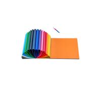 Lot de 50 Feuilles de Vinyle Thermocollant 30,48x30,48 cm-Duoku-Flex Multicolore pour Transfert Thermique-à Découper et à Désherber