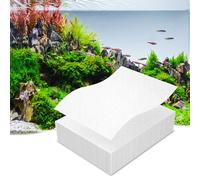 Lot de 50 feuilles filtrantes pour aquarium pour filtration de l'eau, rend l'eau trouble cristalline, avec tous les types de filtres sur le marché