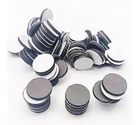 Lot de 50 feuilles magnétiques rondes - Aimants adhésifs flexibles - 12 x 2 mm - Aimants en caoutchouc avec dos adhésif pour tableau blanc, réfrigérateur, science, artisanat, bricolage