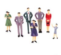 Lot de 50 figurines de personnes, échelle 1:32 en plastique, figurines de personnes architecturales assises debout scènes miniatures, pour décoration de scène