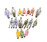 Lot de 50 figurines de personnes peintes assises de 1 50 passagers ferroviaires pour modèles créatifs