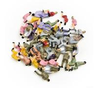 Lot de 50 figurines peintes assises idéales pour ajouter de la vie à vos scènes ferroviaires dans une taille pratique à l'échelle 1 50