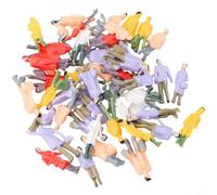 Lot de 50 figurines peintes pour maquette de train à l'échelle HO - Figurines de 1 à 87 passagers pour modélisme ferroviaire et paysage détaillé de gare (50 pièces)