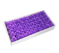 Lot de 50 fleurs de savon artisanales - Med Rose - Lavender