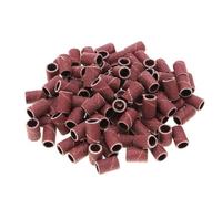 Lot de 50 forets de ponçage pour outil rotatif, têtes de meulage abrasives 80# 120# 180#, papier abrasif pour perceuse à ongles et polissage du bois, hauteur 12,5 mm, diamètre extérieur 8,5 mm