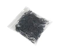 Lot de 50 g 9100 élastiques pour crinière Noir