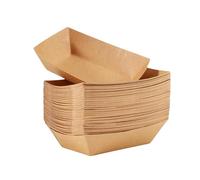 Lot de 50 gamelles jetables en papier kraft biodégradable pour les petites races et les chats au quotidien et en voyage