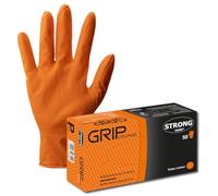 Lot de 50 gants jetables en nitrile Orange Taille 8