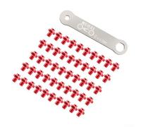 Lot de 50 goupilles à vis antidérapantes pour pédale de vélo avec clous en acier inoxydable et alliage d'aluminium et clé en fleur de prunier pour une performance optimale (7)