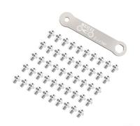 Lot de 50 goupilles à vis antidérapantes pour pédales de vélo en acier inoxydable et alliage d'aluminium avec clé (11)