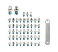 Lot de 50 goupilles filetées de 4 mm pour pédale, vis hexagonales, clous de rechange, accessoires de cyclisme, boulons filetés