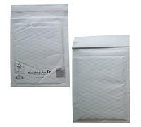 Lot de 50 grandes enveloppes rembourrées blanches Format A4 Mail Lite - Sachets à bulles - 240 x 330 mm