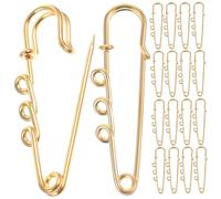 Lot de 50 Grandes Épingles de Sûreté en Alliage avec Trous pour DIY