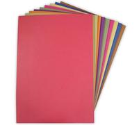 Lot de 50 grandes feuilles de papier de sucre recyclé A2 Couleurs vives 10 couleurs assorties Idéal pour les loisirs créatifs pour enfants, dessin, peinture et scrapbooking. 59,4 x 42 cm