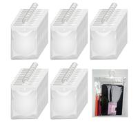 Lot de 50 grands sacs de rangement à suspendre avec crochet, 33 x 27,9 cm, sacs en plastique transparent à suspendre, trousse de fournitures scolaires, trousse de fournitures scolaires, fournitures