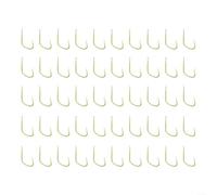 Lot de 50 hameçons de pêche à la carpe, design sans ardillon pour une performance optimale dans la pêche en mer, plusieurs tailles d'hameçons (numéro 6)
