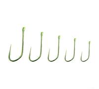 Lot de 50 hameçons de pêche à la carpe, design sans ardillon pour une performance optimale dans la pêche en mer, plusieurs tailles d'hameçons (numéro 7)