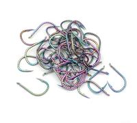 Lot de 50 hameçons pour pêche à la carpe à long manche, comprend différentes tailles et poids recommandés pour réussir (12)