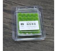 Lot de 50 herbes statiques pour touffes pour modélisme miniature ferroviaire, décoration de paysage, convient pour les modèles architecturaux et les scènes de table de sable (champ vert)