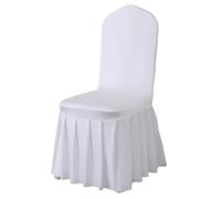 Lot de 50 housses de chaise plissées en élasthanne pour mariages, banquets, fêtes et événements, décoration élégante pour célébrations et lieux d'hôtel