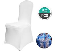 Lot de 50 Housses de Chaise - VEVOR - Spandex Couverture - Blanc