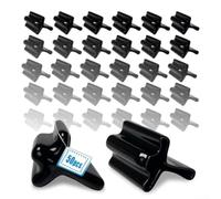 Lot de 50 housses de sécurité en vinyle pour clôture - Réduit les risques de blessures et les dommages causés par les poteaux - Construction en plastique durable avec installation facile (50 pièces)