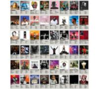 Lot de 50 impressions murales de rappeurs hip-hop rétro pour décoration de chambre à coucher, 10,2 x 15,2 cm, affiches imprimées pour adolescents, cadeaux pour fans de rappeur