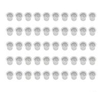 Lot de 50 inserts en aluminium pour bougies coniques et de table, supports en métal résistants à la chaleur, décoration en bois à partir de cire, pour pyramides de Noël, arrangements de l'Avent