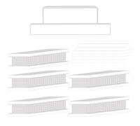 Lot de 50 intercalaires imprimables avec étiquettes de classement, onglets transparents pour pages de livre, onglets et inserts pour dossiers suspendus (50)
