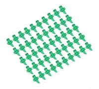 Lot de 50 jets de pulvérisation pour applications d'arrosage et brumisation avec angles de couverture réglables 90d 180d 360d pour pelouse, jardin, ferme et serre (180 degrés)