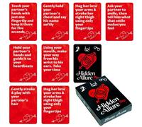Lot de 50 jeux de conversation romantiques portables pour couples | Jeu de cartes romantique de 50 pièces mettant l'accent sur les conversations de couple et les activités de rendez-vous