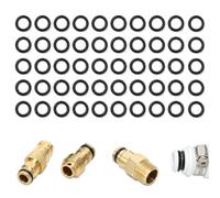 Lot de 50 joints toriques de rechange, pour systèmes d'emboîtement de | Compatible avec les raccords de robinet Gardena de 21 mm, Ø 16 x 11 et 22,3 x 17 mm, joint d'étanchéité en silicone pour 5303