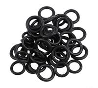 Lot de 50 joints toriques en caoutchouc noir pour équipement de nettoyage, kit de remplacement pour joints de tuyau de lave-glace résistants aux fuites de 6,35 mm et 9,5 mm M22