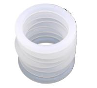 Lot de 50 joints toriques en silicone blanc, diamètre extérieur 3 mm-14 mm, épaisseur 1 mm/1,5 mm/2 mm, isolants, étanches et résistants à l'huile(OD 6mm(50pcs),CS 1mm)