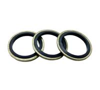 Lot de 50 joints toriques haute pression - 5/10/20/40/50 joints d'étanchéité Buna-N en acier au carbone pour applications de tuyaux d'huile (10 mm)