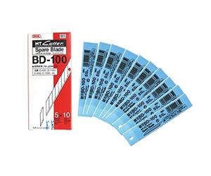 Lot de 50 lames biseautées 9 mm Angle 30° - Lames de rechange pour cutter étroit NT CUTTER BD-100