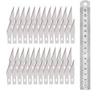Lot de 50 Lames de Rechange pour Cutter de Précision, Lame Scalpel #11 Lames de Rechange pour Cutter de Précision Couteau pour Loisirs Créatifs pour Travaux Manuels Scrapbooking Arts de Bricolage