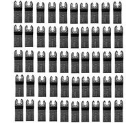 Lot de 50 lames de scie oscillantes bi-métal universelles en métal/bois/fer à dégagement rapide