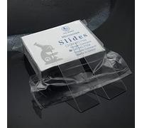 Lot de 50 lames de verre vierges réutilisables for microscope de laboratoire, double concave, 25,4 x 76,2 mm(7104 Double Concave)