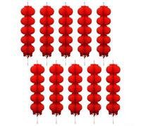 Lot de 50 lanternes rouges en PVC pour festival du Nouvel An 50/30/20/10 pièces en tailles 15-50 cm pour maison, bureau, fête et événement public (diamètre 15 50 pièces)