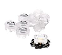 Lot de 50 Lentilles LED 13 mm - 15/30/45/60/90/100 Degrés - Lentille Acrylique Convexe PMMA Pour PCB LED 1W3W5W