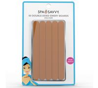 Lot de 50 limes ongles double face en meri de 11,4 cm (4,5 pouces) pour p dicure et manucure