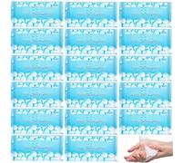 Lot de 50 lingettes de maquillage de luxe emballées individuellement pour l'été - Doux pour la peau - Pour les mains et le visage - Mouchoirs nettoyants tout usage pour les voyages, l'extérieur, un